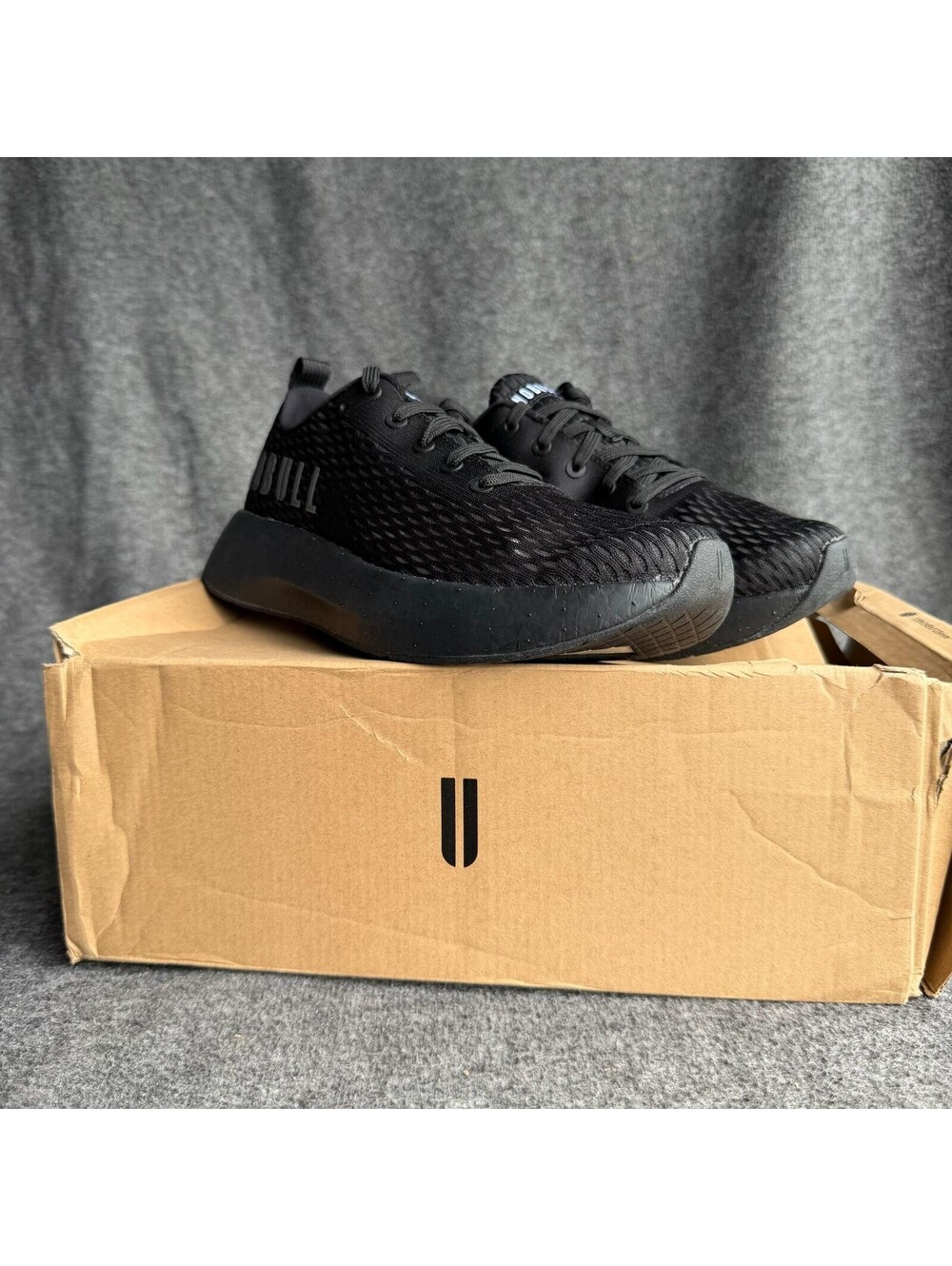 NOBULL Journey Shoes Mens Size 9.5 Black Mesh Running Sneakers RNPVAV2BLK9.5